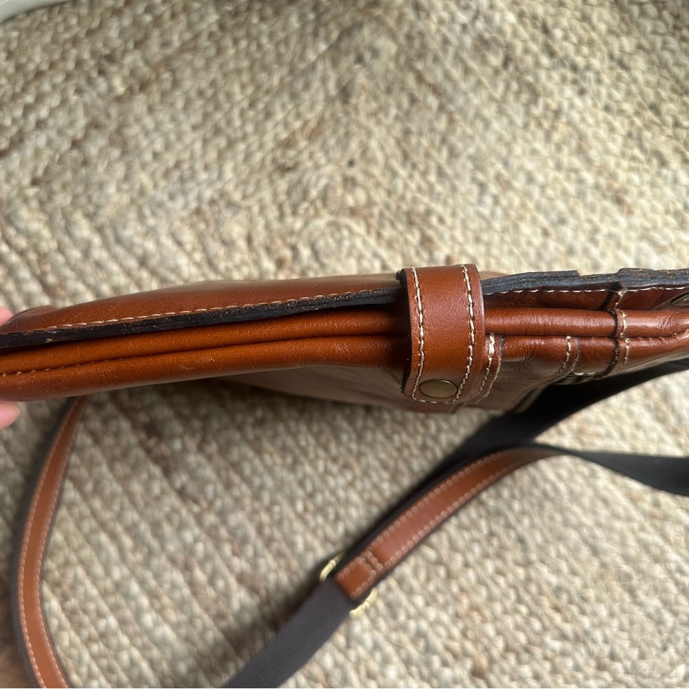 Patricia Nash Leather Crossbody Bag - Chestnut Brown - Picture 11 of 12